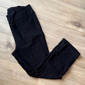 TRIBAL Black Stretchy Cuffed Skinny Leg Business Dress Pants